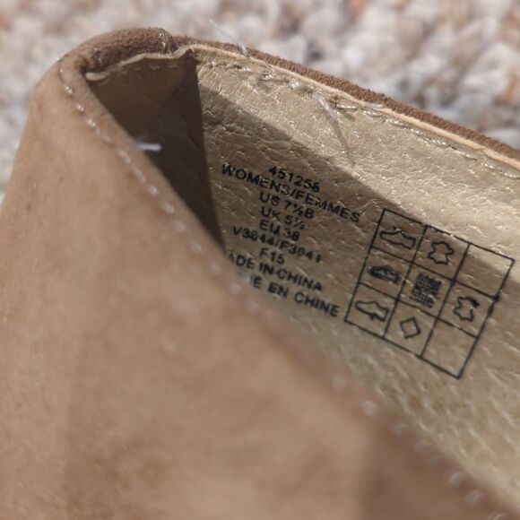 Lands End Lorel Espadrille Womens 7.5B Tan Suede Loafers Brown Slip On Beach - Picture 7 of 7